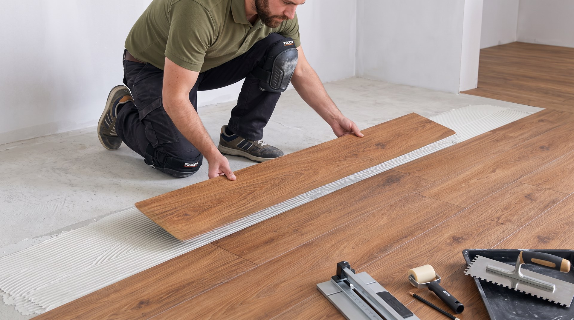 instalación piso lvt tipo madera