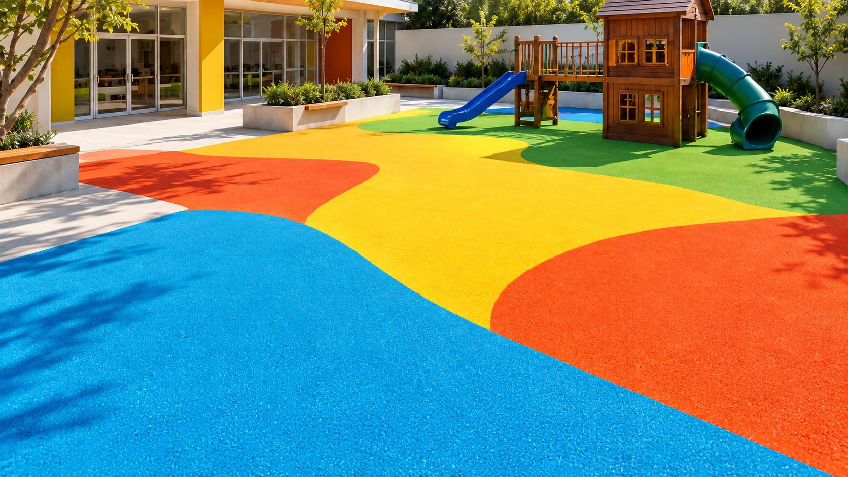 piso amortiguante para areas infantiles
